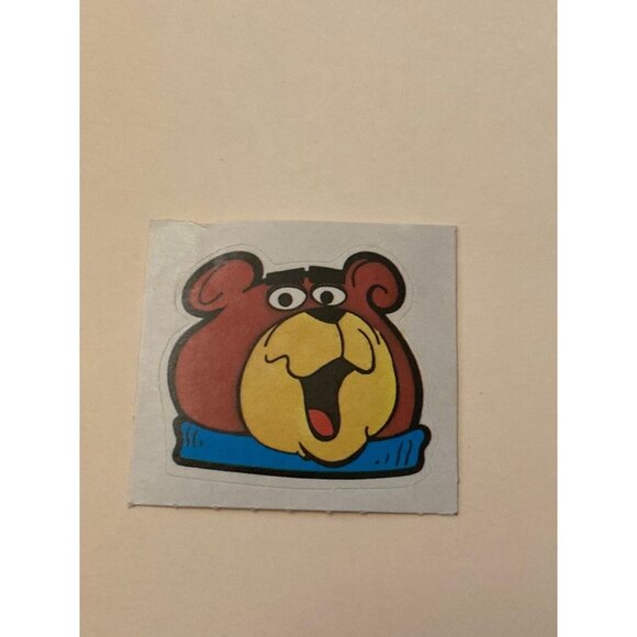 1980's Post Cereal Sugar Crisp Sugar Bear Golden Crisp Sticker Head - Picture 1 of 2